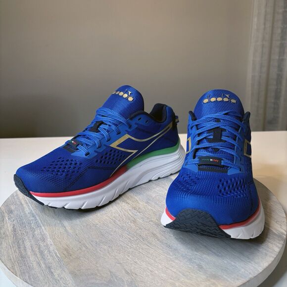 Diadora Men's‎ Equipe Atomo Blue Running Sneakers Shoes US Size 11